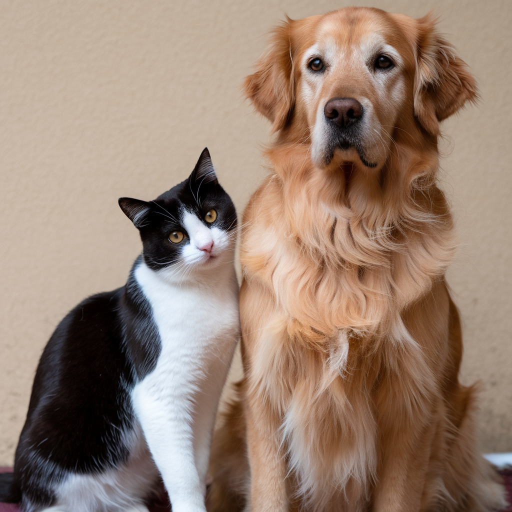 Cat and Dog Together